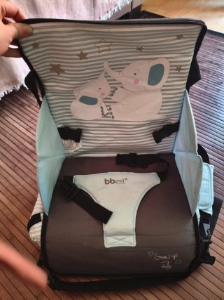 Trona portátil OLMITOS con estampado de pájaros