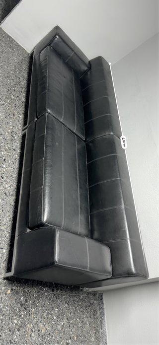 Sofá modular piel negro