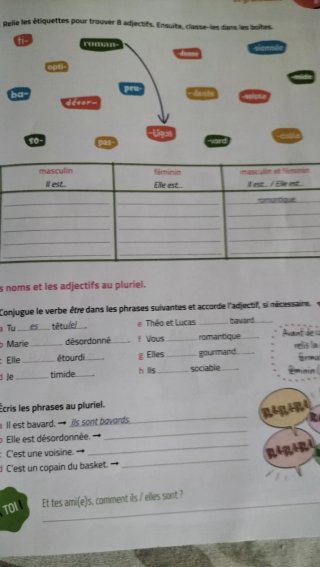 Libro francés 1 eso ejercicios