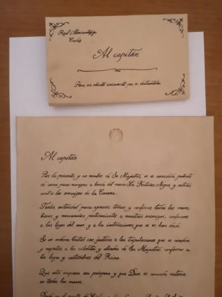 Patente de Corsario Personalizable con tu nombre