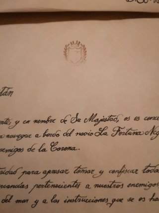 Patente de Corsario Personalizable con tu nombre