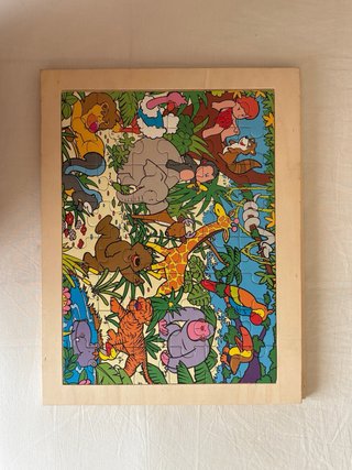 Pack 2 Puzzles Infantiles Marco Madera
