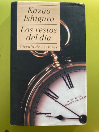 Kazuo Ishiguro. " Los restos del dia". 29 euros.
