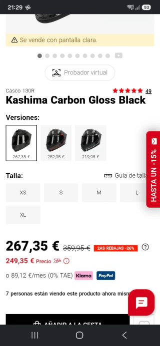 Casco Kashima Carbon Gloss Black