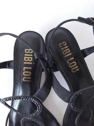 Sandali Bibi Lou n.38 neri con strass