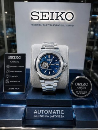 Reloj Seiko Automático Esfera Azul