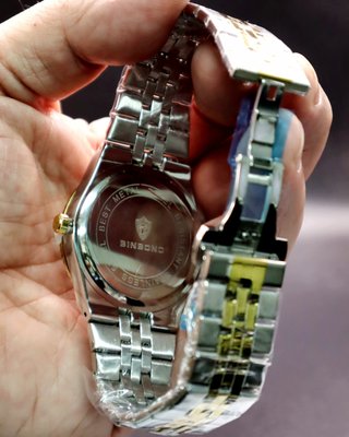 Reloj de Vestir Dorado y Plateado 40mm