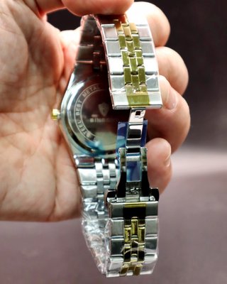 Reloj de Vestir Dorado y Plateado 40mm