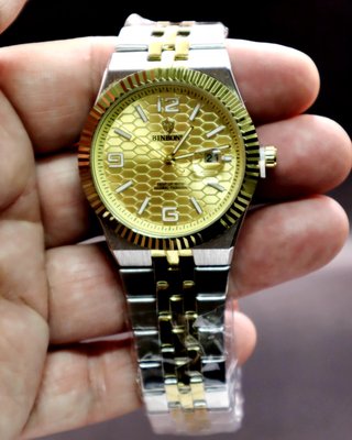 Reloj de Vestir Dorado y Plateado 40mm