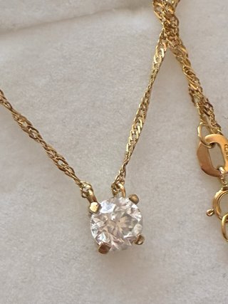 Cadena Oro 18k 1.05 Ct Diamante Natural
