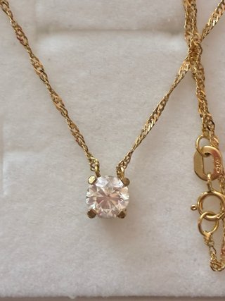 Cadena Oro 18k 1.05 Ct Diamante Natural
