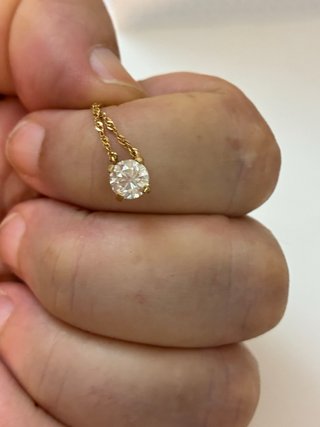 Cadena Oro 18k 1.05 Ct Diamante Natural