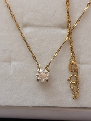 Cadena Oro 18k 1.05 Ct Diamante Natural