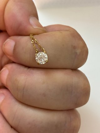 Cadena Oro 18k 1.05 Ct Diamante Natural