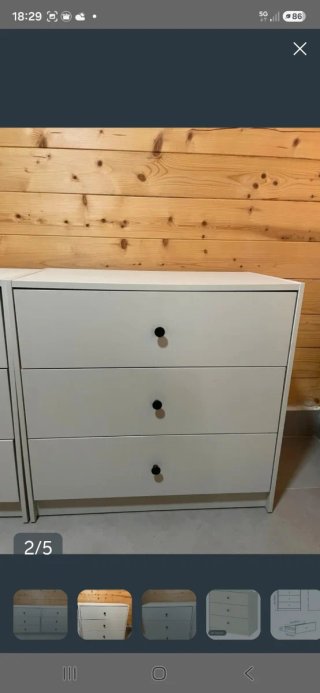 Dos cómodas IKEA GURSKEN beige