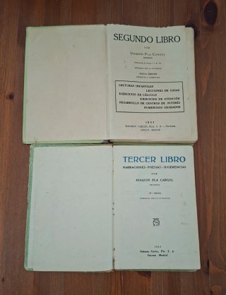 Lote 2 libros escolares Siglo XX