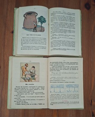 Lote 2 libros escolares Siglo XX