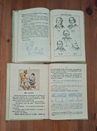 Lote 2 libros escolares Siglo XX