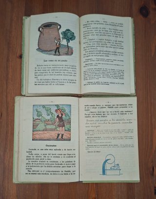 Lote 2 libros escolares Siglo XX