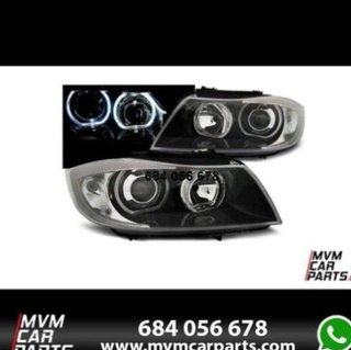 Faros Angel eyes para BMW E90 look Xenon