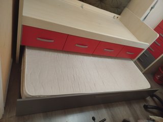 Cama nido con 3 cajones y cama extraíble