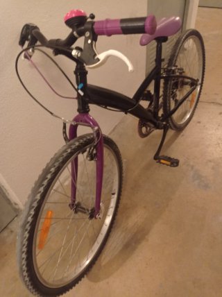 Bicicleta niña/adolescente morada