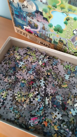 Puzzle 1000 piezas Disney 101 Dálmatas Story Maps