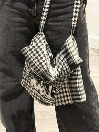 Bolso Lois Tela Negro y Blanco