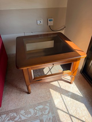 Conjunto muebles de salón de madera de calidad
