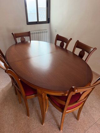 Conjunto muebles de salón de madera de calidad