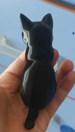 Statuetta gatto nero stampa 3D