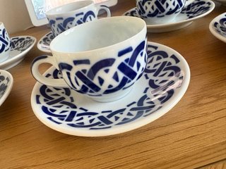 Juego Tazas Café Porcelana Sargadelos.