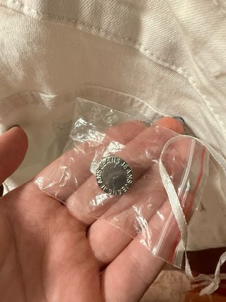 Mono corto blanco, 70% algodón, sin usar