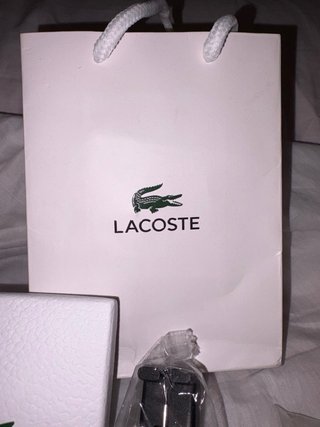 Bracciale Lacoste Metropole Uomo Argento Nuovo