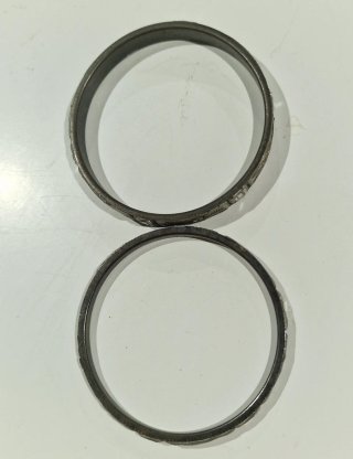 2 Pulseras Plateadas Étnicas