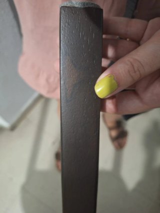 Silla Nåsinge madera y tela beige de IKEA.
