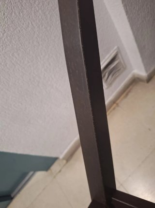 Silla Nåsinge madera y tela beige de IKEA.