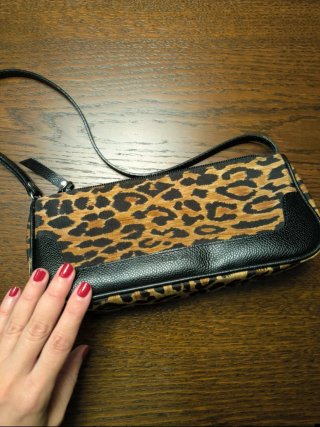Borsa a spalla Dolce & Gabbana con stampa animalier