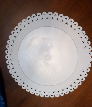Piatto decorativo plastica bianco