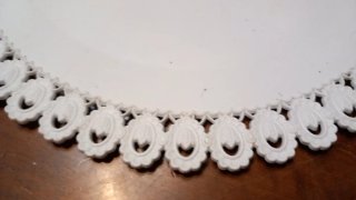 Piatto decorativo plastica bianco