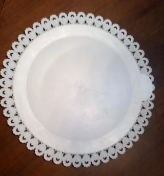 Piatto decorativo plastica bianco