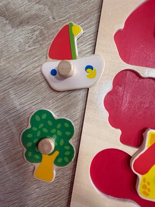 Puzzle madera piezas encajables Goula