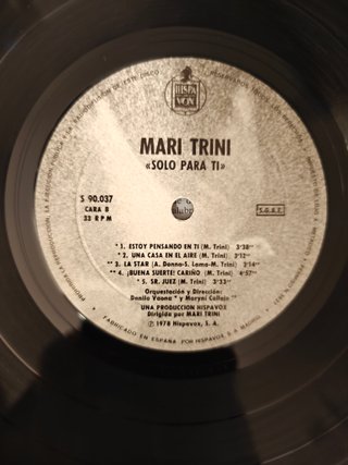 Vinilo LP Mari Trini - Solo Para Ti