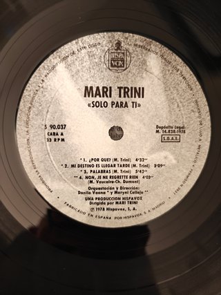 Vinilo LP Mari Trini - Solo Para Ti