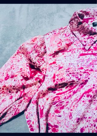 Blusa Zara Raso Estampada Multicolor