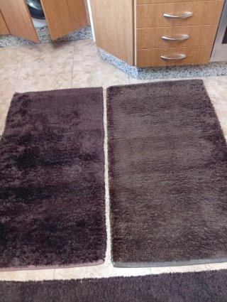 4 Alfombras Marrones Varias Medidas,reversibles