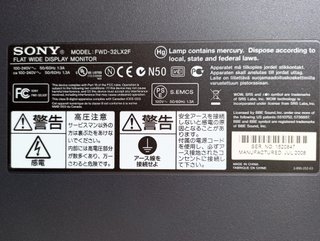 Sony FWD-32LX2F Monitor Professionale 32