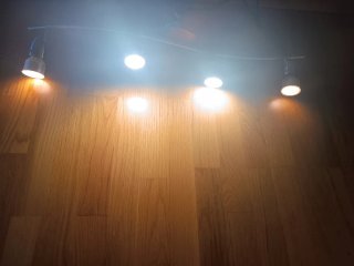 Lámpara de techo LED plateada