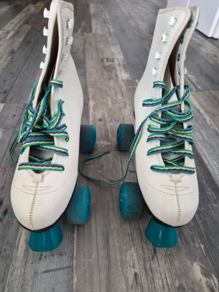 Patines de Bota blancos de Mujer, talla 39