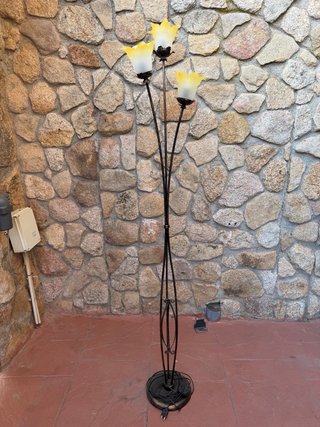 Lote de 8 lámparas de techo, 1 pie y 2 mesilla